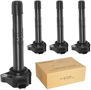 Ignition Coil Pack Replacement for L4 2.4L 2.4 2013 2014 2015 2016 2017 Honda Accord EX LX Sport, 2016-2020 Acura ILX TLX, 2015-2019 Honda CR-V, UF712 C1832 30520-5A2-A01, Set of 4