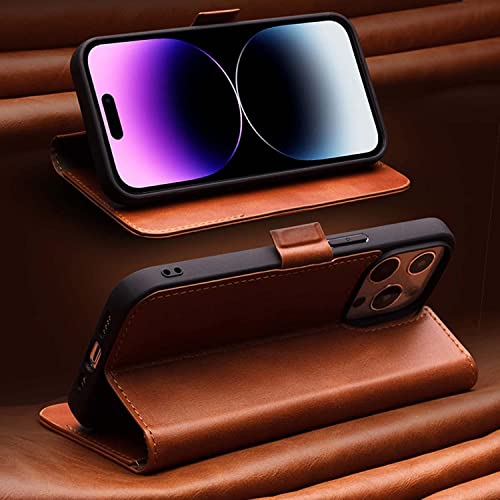 Étui en cuir de qualité supérieure iPhone 14 chic et robuste - 4