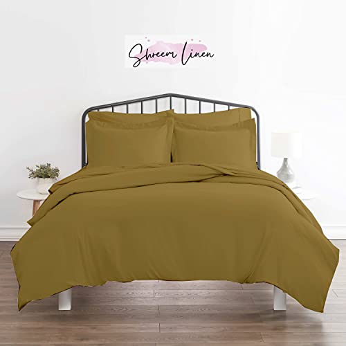 Taupe Duvet Covers King Size Brushed Microfiber Soft Light-Weight, King Duvet Cover Set - 3 Pieces with Zipper Closure, 1 Duvet Cover 104x90 inches and 2 Pillow Cases