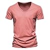 Mens T Shirt 3xl - V Neck T Shirts Casual Stylish Fitted Stretch Tees for Men #2