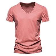 【Material】:mens long sleeve t shirt Made from premium fabric. Soft, breathable, and hypoallergenic, ensuring cool and comfortable wear, ideal for warm weather.t shirts for men uk 【Design】:white t shirt men Modern fit with slightly structured shoulder...