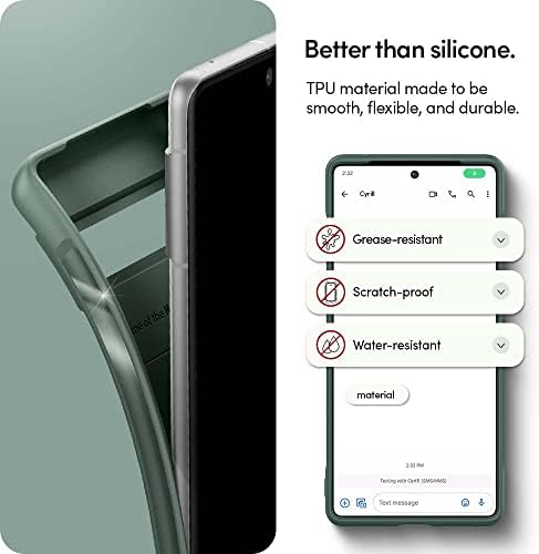 CYRILL by Spigen Stone Case Compatible with Pixel 7 Pro, Shockproof TPU Protective Cover Case for Google Pixel 7 Pro (2022) - Kale