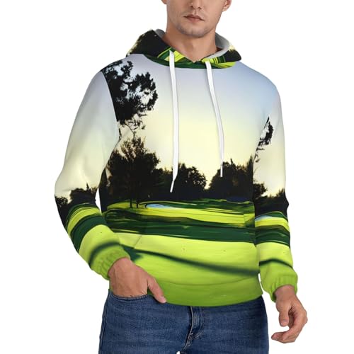Sweat à capuche parcours de golf unisexe avec poche kangourou confortable