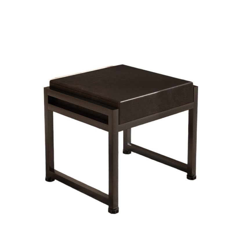Taburete para cambiar zapatos en la entrada con diseño de mesa de café auxiliar