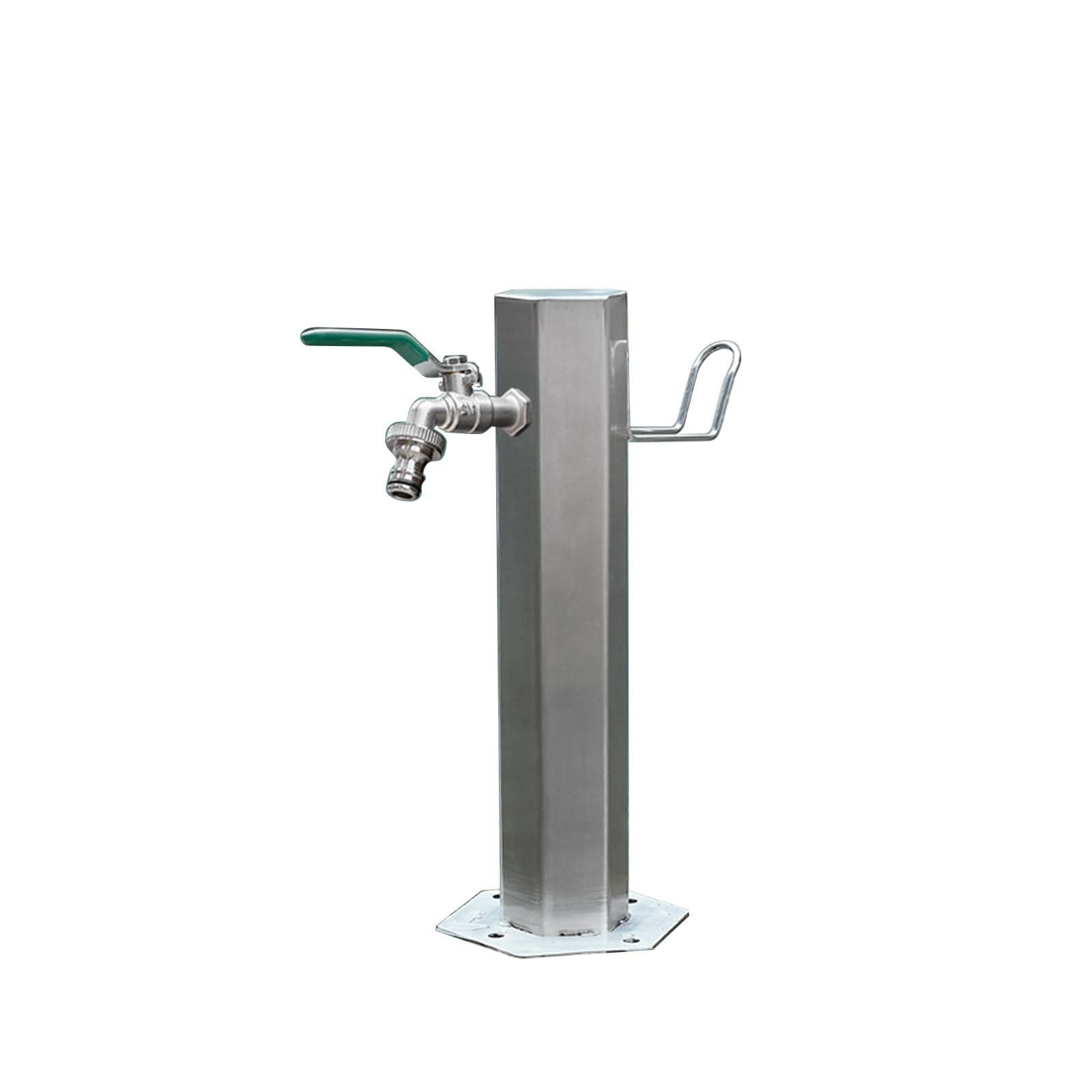 Stainless Steel Outdoor Water Column With Faucet, Freestanding Floor Antifreeze Spigot, Decorative Fountain With Tap For Garden Farm Pasture Backyard Irrigation Washing,One Color-50x20.5cm/19.7x8.1in