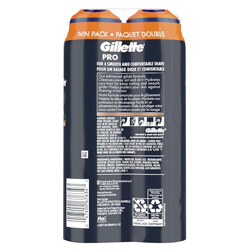 Gillette Pro Shaving Gel For Men Cools To Soothe Skin And Hydrates Facial Hair thumb #1