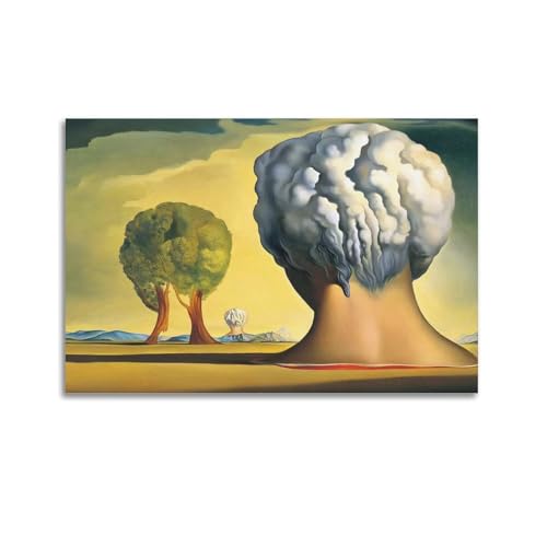 KANGZENG Salvador Dali Malerwerke (drei Sphinxen von Bikini), Kunstposter, Leinwand, Wandkunstdruck, Foto, Bild, Gemälde, Raumdekoration, Heimdekoration, 40 x 60 cm