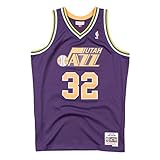 Mitchell & Ness Utah Jazz Karl Malone 1991 Throwback Swingman Jersey Purple (Medium)