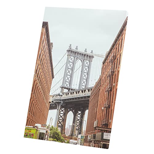 Tableau Pont de Manhattan New York : Toile imprimée 60x90 cm pour décoration murale urbaine