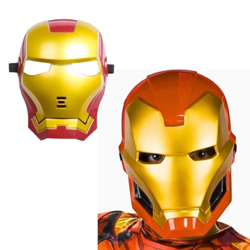 Image of Wanna Party Superhero Mask for Kids, Superhero Costume Accessories, Superhero Toys for Boys,Superhero Party Props,Birthday Return Gift (Superhero Ironmann FaceMask)