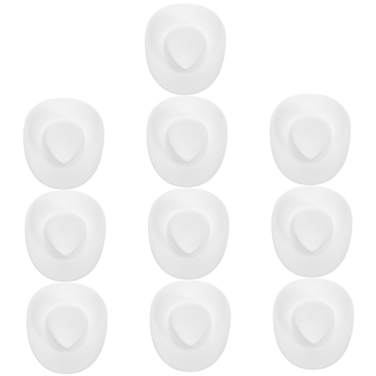 Toddmomy 10pcs Miniature Hat Set Foam Cowboy Hat for Women Girls Baby for Party Craft Dolls