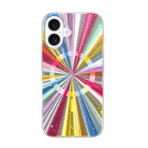 LONLI Hue - Magnetic Case for iPhone 16 Plus - [Compatible with Magsafe] - [360° Shock-Absorbent Bumper] - [Cute and Unique Phone Cover for Girls and Women] - Cosmic Portal by LONLI - Used condition - US$6.29