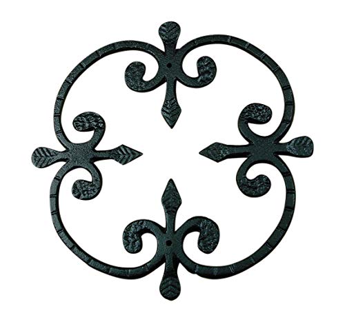 Speakeasy, Window or Gate Grille, Solid Iron, Black Finish Deco Grille #1