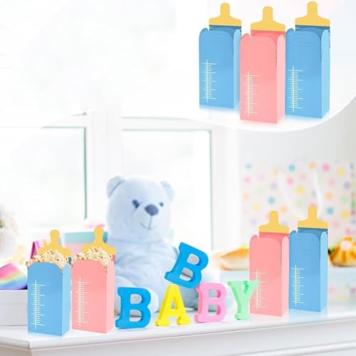 Baby shower réussie avec la boîte à popcorn 24 pièces pour table de buffet