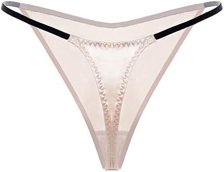 SilRiver Womens Silk Satin Panties Thong Sexy G String Thongs T Back Satin Bikini Underwear S-XL - Image 4