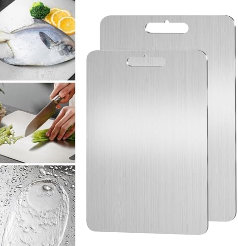 Cutting Board Katu Chef Titanium Titanium Double-Sided Titanium S