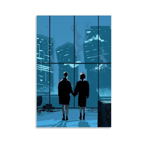 Dsneywe Poster di lotta con film thriller vintage con copertina musicale, poster estetico per stanza, decorazione da parete per camera da letto, 30 x 45 cm