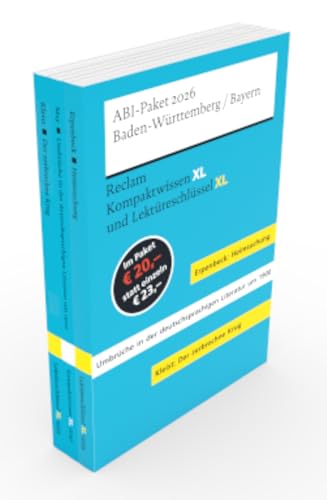 ABI-Paket 2026 Baden-Württemberg/Bayern | Reclam Kompaktwissen XL und Lektüreschlüssel XL: Das Bundle mit allen Lernhilfen zur Abitur-Prüfung: ... Erpenbeck: Heimsuchung. 3 Bände eingeschweißt