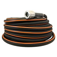Flexon Flextreme Pro 5/8" x 100ft Performance Rubber Garden Hose – Heavy-Duty, Kink-Resistant, All-Weather Flexibility, Industrial-Grade Couplings, Durable Outdoor Watering Hose for Lawn & Garden — image 2