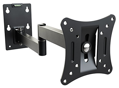 RICOO Obrotowy uchwyt do monitora około 33-75 cm do zakrzywionych i płaskich ekranów LED LCD R02-11 uchwyt ścienny do telewizora uniwersalny do VESA 50 x 50-100 x 100