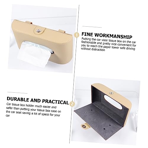 SUPVOX Caixa De Tecido Coletor De Sol Para Tecido De Carro Para Carro Toalha De Papel Automática Vis