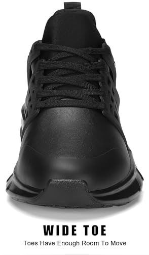 ARISIC Non Slip Work Shoes for Men Slip on Sneakers Waterproof Restaurant Men Zapatos Trabajo Comfort Kitchen Chef Slip Resistant Food Service Shoes4