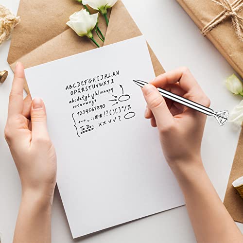 Pasisibick 20 Silver Diamond Pens Cute Beautiful Ballpoint Pens For Women Wedding Coworkers Crystal Gifts(20 Pcs) #TOP3