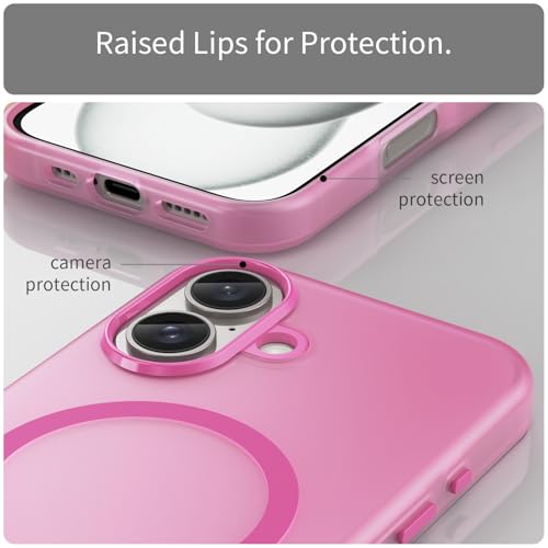 Coque pour iPhone 16 compatible Magsafe avec protège-écran mat