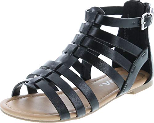 Sod Dixon 2A Little Girls Strappy Peep Toe Gladiator Sandals
