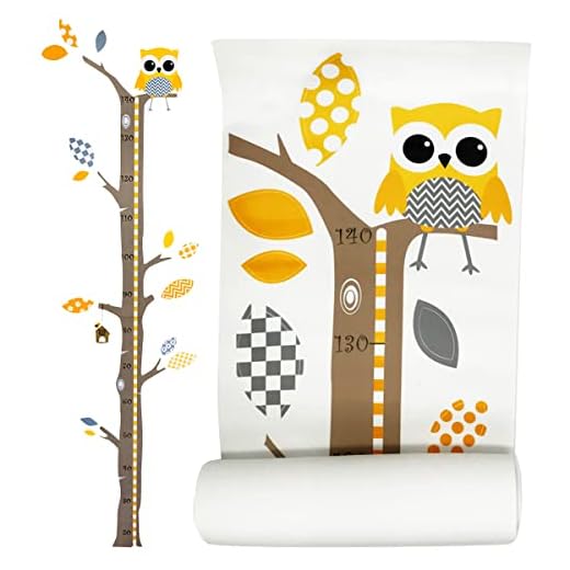 Brunoko Mesureur Autocollant Amovible Mural - Mural Stickers DIY Chambre Enfants Bébé Garderie Salon - Autocollant décoratif au design original conçu en Espagne - Indicateur de taille d'enfant