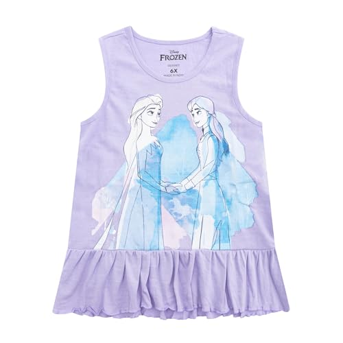 Image of Disney Frozen Girls T-Shirt Tank Top and Shorts Set for Toddler and Little Kids
