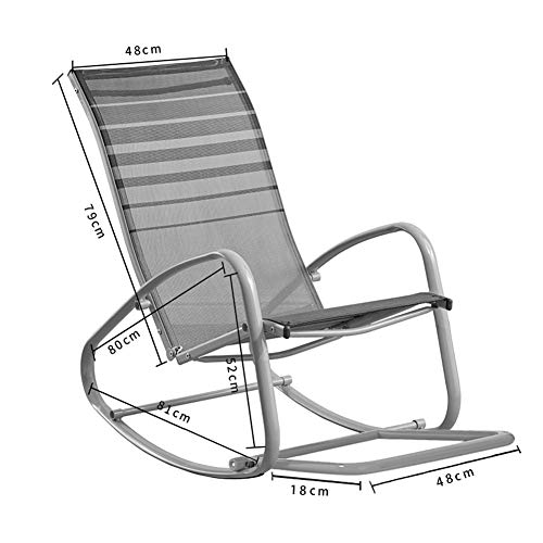 Zpee Mesh Patio Rocking Chair,Super Breathable Garden Chair Lounge Chair Lazy Chair,Ergonomic Recliner Camp Chair With Carpet Yellow #TOP5