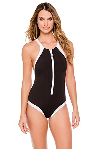 Seafolly Women's Block Party High-Neck One-Piece Swimsuit