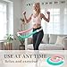 JOQQO Weighted Soft Hula Hoop for Adult Fitness, Weight Loss, Exercise – 3.1 lbs Weighted Spring Hula Hoop, Higher Calorie Burn, No Bruising, Multiple Workout Styles, Easy to Pack, Upgraded Design