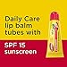 Carmex Daily Care Moisturizing Lip Balm with SPF 15, Strawberry Lip Balm Tubes, 0.35 OZ Each - 3 Count (Pack of 4)