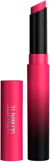 Maybelline New York Lipstick, Matte Finish, Bold Colour, Enriched With Jojoba Oil, Color Sensational Ultimattes, 399 More ...