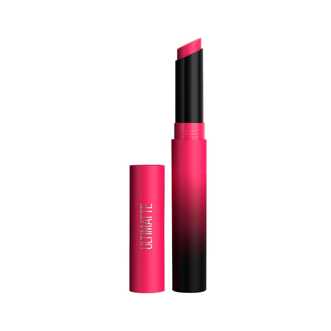 Maybelline New York Lipstick, Matte Finish, Bold Colour, Enriched With Jojoba Oil, Color Sensational Ultimattes, 399 More ...