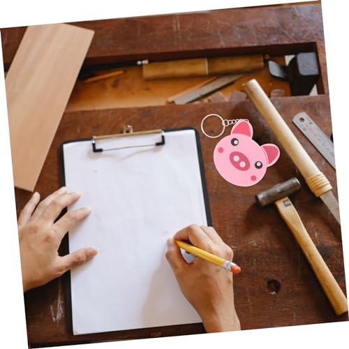 Cinta métrica de animales DOITOOL para evitar pérdidas de herramientas escolares con llavero ABS 3