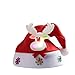 Produktbild Kinder Und Erwachsene Santa Hüte, Glänzende Sankt-Hüte |niedlich, Weich |schaffen Eine Weihnachtliche Atmosphäre (Farbe : Deer, Size : Child)