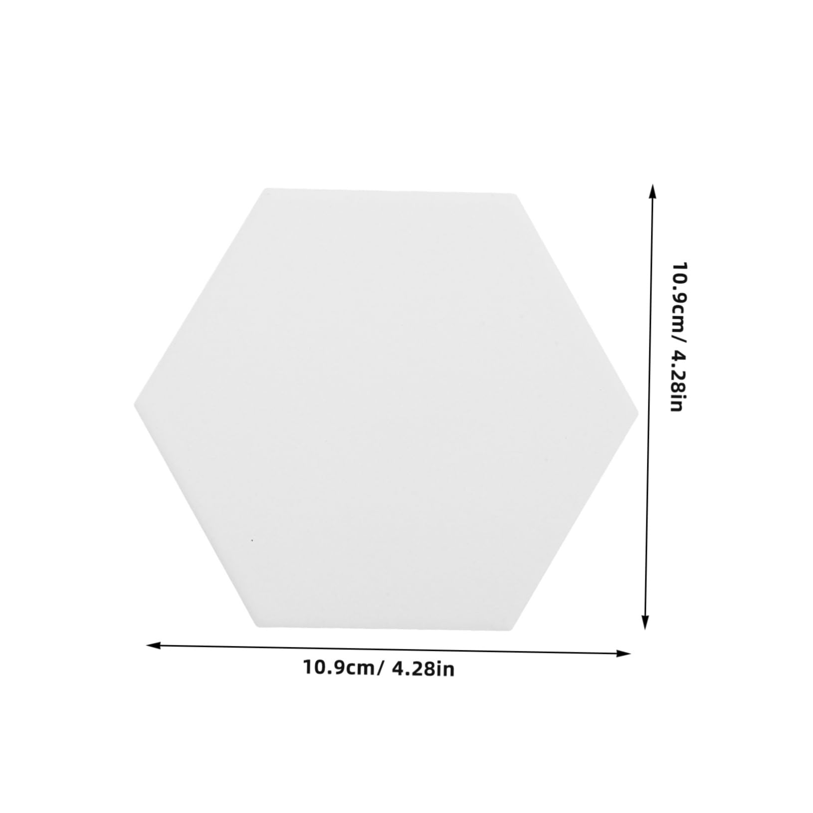 STOBAZA 10juego Posavasos de Cerámica Hexagonales para Sublimación Color Neutro Mate Antideslizantes y Absorbentes para Protección de Superficies