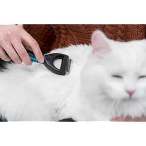 Trixie Pet Deshedding Undercoat Rake for Cats and Dogs Detangle and Thin 2 X 7 5x18cm  Cucciolini Doodles Trixie pet deshedding undercoat rake for cats and dogs detangle and thin 2 x 7 5x18cm   cucciolini doodles