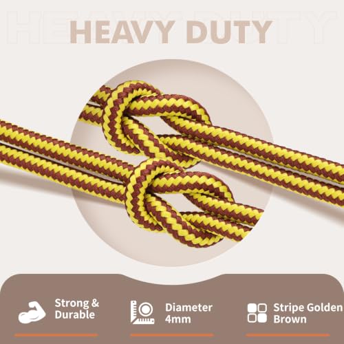 Image of Stepace 2 Pairs Round Heavy Duty Boot Laces for Hiking and Work Boots