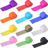 Dimensiones: Cada tamaño de papel es de aprox. 10 metros x 3,5 cm. 24 Rollos en 12 colores surtidos en total. Se puede reutilizar y sus múltiples usos solo están limitados por su creatividad.