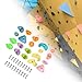 harayaa Rock Climbing Wall Holds Climbing,Support Training Equipment Climbing Grips Set Climbing Stones Toys for Playground Backyard