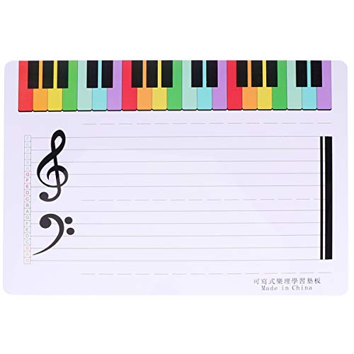 Buy Exceart 2Pcs Music Staff Dry Erase Lap Boards Music Symbol