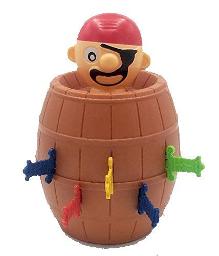 ¿Quién es el Afortunado? Juego De Mesa, Barril del Pirata y de la Daga del Juego, 1-4 Jugadores, Edades 3+ Cover