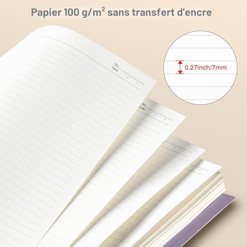 Cahiers thématiques A4 anti-bavure pour organiser vos notes de bureau