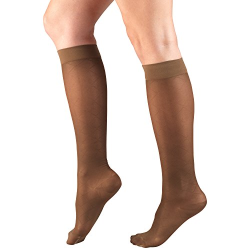 Image of Truform Compression 15-20 mmHg Sheer Knee High Stocking