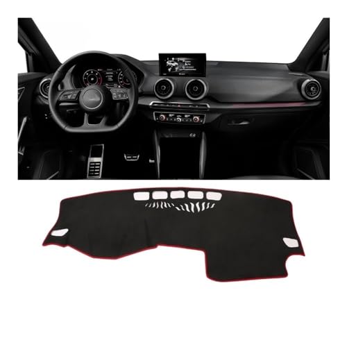 Tapis de tableau de bord en flanelle anti-reflet pour Audi Q2 2017-2020