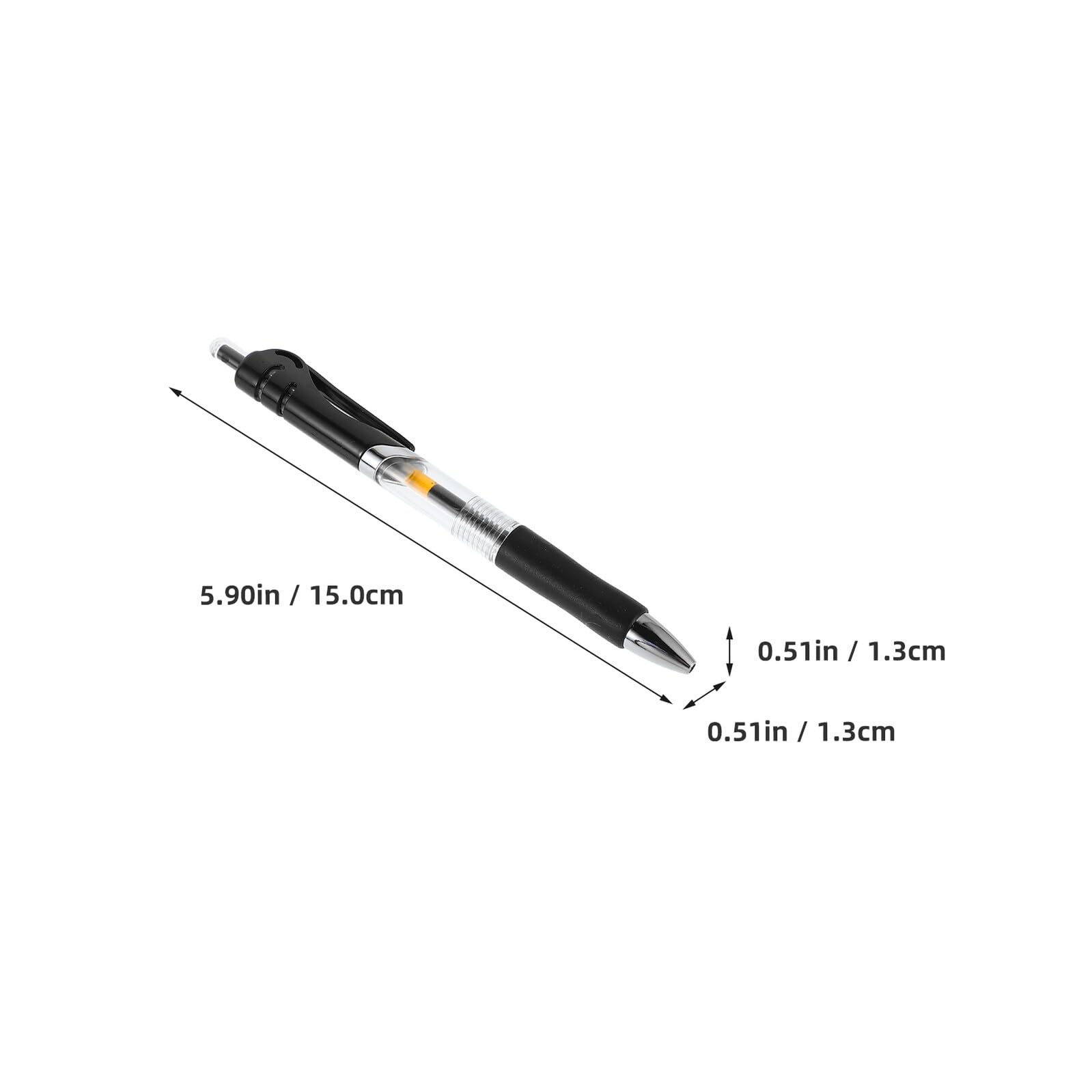 SHINEOFI 50 Piezas Bolígrafos de Gel Negro Unidades Paquete Tinta Rápida Secado para Exámenes y Oficina Bolígrafo Retráctil Cómodo para Estudiantes y Profesores